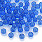 Transparent Acrylic Beads, No Hole, Round, Dark Blue, 3.5mm, about 17000pcs/500g