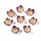 Plastic Beads, Flower, Old Rose, 12~13.5x12~13x8mm, Hole: 1.2mm