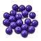 Opaque Acrylic Beads, Round, Medium Slate Blue, 16x15mm, Hole: 2.8mm, about 220pcs/500g