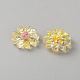 プラスチックカボション  花  きいろ  22.5x7.5mm&nbsp;FIND-SZC0009-15A-2