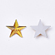 プラスチックカボション  スター  ゴールド  13x14x1.5mm  約2000個/袋&nbsp;KY-T012-02D-2