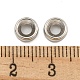Ccbプラスチックスペーサービーズ  ディスク  プラチナ  6.5x2.5mm  穴：2.5mm&nbsp;CCB-L014-10P-3