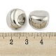 CCBプラスチックビーズ  プラチナ  異形  13.5x13x10.5mm  穴：1.8mm&nbsp;CCB-P013-25D-P-3