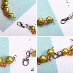 合金カニカンと鉄オープン丸カン  ミックスカラー  12x6mm  穴：1.2mm  132個/箱  5x0.7mm  約840個/箱&nbsp;FIND-YW0001-09A