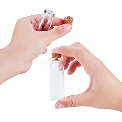 ガラスの瓶のガラスびん  鉄ネジアイピンベイルペグとジュートより糸付き  ミックスカラー  62x22mm&nbsp;AJEW-PH0015-02