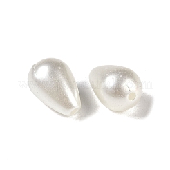 ABSプラスチック模造貝パールビーズ  ティアドロップ  貝殻色  15x10x10mm  穴：1.5mm  625個/ 500g&nbsp;KY-S171-18F