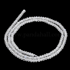 天然レインボー ムーンストーン ビーズ 連売り  多面カット  ロンデル  3x2mm  穴：0.6mm  約177~185個/連  15.31''~15.43''（38.9~39.2センチメートル）&nbsp;GG-CBA77FB-C05-01