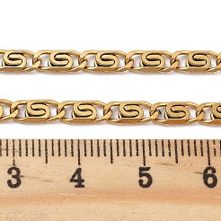 イオンプレーティング（IP）304ステンレス鋼ルマキナチェーン  溶接されていない  スプールで  18KGP本金メッキ  8.5x4x1mm&nbsp;CHS-U002-04G
