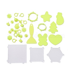 DIY30色6000pcs4mmpvaラウンドウォーターヒューズビーズキット男の子用  スクレーパーナイフ入り  スプレー・ボトル  模様ペーパー  ペンとテンプレート  キーホルダー＆アクセサリー作り&nbsp;DIY-Z007-52