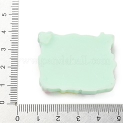 樹脂カボション  フォトフレーム  ミディアムアクアマリン  33.5x39.5x7.5mm&nbsp;RESI-R456-08A