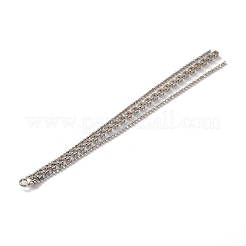 真鍮製マイクロパヴェクリアキュービックジルコニアビッグペンダント  ボールチェーンタッセル  プラチナ  91x4x2mm  穴：2mm&nbsp;KK-G510-08P