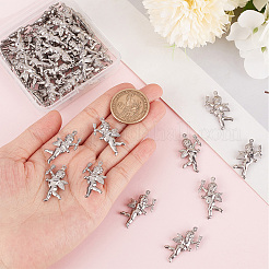 316サージカルステンレスペンダント  天使  ステンレス鋼色  29x18x5mm  穴：1mm; 50個/箱&nbsp;STAS-SC0004-78