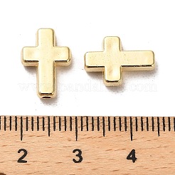 CCBプラスチックビーズ  クロス  ゴールドカラー  13x9x3mm  穴：1.6mm&nbsp;CCB-A001-11G
