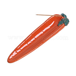 磁器香炉  にんじん型の香炉  ホームオフィス茶屋禅仏教用品  オレンジ  208x50x19mm&nbsp;PW-WG38023-01