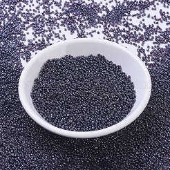 MIYUKIラウンドロカイユビーズ  日本製シードビーズ  （rr171)ダークスモーキーアメジスト光沢  11/0  2x1.3mm  穴：0.8mm  約1100PCS /ボトル  10 G /ボトル&nbsp;SEED-JP0008-RR0171
