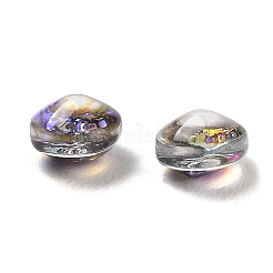 樹脂模造オパールカボション  ロンデル  ダークブルー  5.5x4mm&nbsp;RESI-H148-01