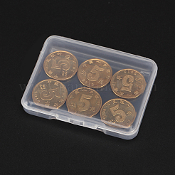 クリアプラスチックビーズ収納ケース  直方体の  透明  6.8x5.2x1.1cm&nbsp;LS-CON-WH0020-01