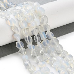 オパールビーズ連売り  ナゲット  タンブルストーン  4.5~11.5x3~7x3.5~6mm  穴：1.2mm  約48~68個/連  15.35~15.94''（39~40.5センチメートル）&nbsp;G-P497-01C-68