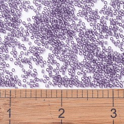 MIYUKIデリカビーズ  シリンダー  日本製シードビーズ  11/0  （db1105)透明光アメジスト  1.3x1.6mm  穴：0.8mm  約2000個/10g&nbsp;X-SEED-J020-DB1105