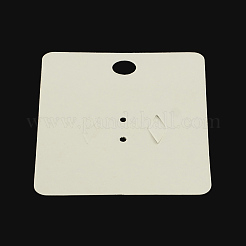 矩形形状厚紙表示カード  ベージュ  60x50x0.5mm&nbsp;CDIS-Q001-38