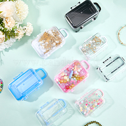 8個 8スタイル 荷物ケース プラスチック キャンディ ギフト 収納ボックス  ミックスカラー  5.6~6.9x4~4.75x7.65~11cm  1個/スタイル&nbsp;CON-CN0001-11