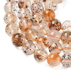 天然ハーキマーダイヤモンドビーズ連売り  ラウンド  6mm  穴：0.8mm  約58個/連  15.16''（38.5センチメートル）&nbsp;G-Z115-C03-6mm