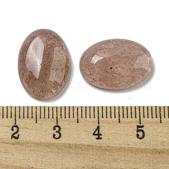 ナチュラルストロベリークォーツカボション  オーバル  18x13x5~5.5mm&nbsp;X-G-C115-01A-18