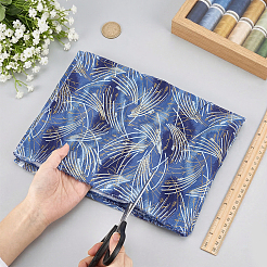 魚の鱗模様の綿生地  長方形  藤紫色  1000x1500x0.2mm&nbsp;DIY-WH0622-777D
