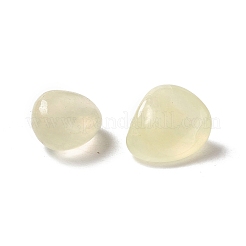 天然な新しい翡翠のビーズ  穴なし/ドリルなし  ナゲット  8~18x7.5~9x3~7.5mm  約515個/500g&nbsp;G-A023-01C