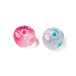透明なアクリルビーズ  ロンデル  パールピンク  7x4mm  穴：1.8mm  約3300個/500g&nbsp;OACR-N137-43A