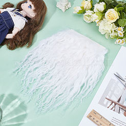 ウールのひげ  DIY人形作り  ホワイト  250x140x2mm&nbsp;DIY-WH0504-859