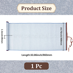 再利用可能な水筆用布を群がらせる  書道の練習に  ホワイト  400x860x28mm&nbsp;AJEW-WH20070-200C
