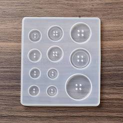 シリコンモールド  エポキシ樹脂工芸品作り  ツイストバックル  ホワイト  80x90mm  穴：1.5mm  内径：10~25mm&nbsp;SIMO-S002-02A
