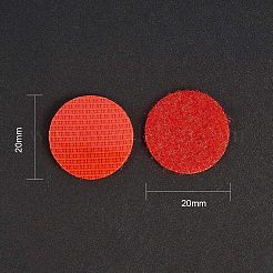 ナイロンマジックテープ  粘着フックとループテープ  フラットラウンド  ミックスカラー  20mm  100セット / カラー  600セット&nbsp;FIND-NB0001-01