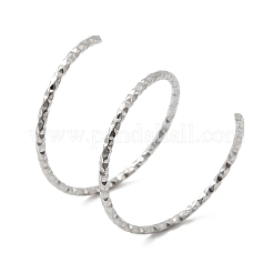 調節可能な304ステンレススチールカフリング  ステンレス鋼色  1~20mm&nbsp;RJEW-D335-02P