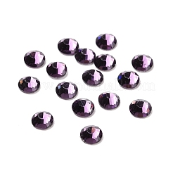 フラットバックガラスラインストーン  グレードA  バックメッキ  多面カット  半円  タンザナイト  3.8~4mm  約1440個/袋&nbsp;RGLA-C002-SS16-539