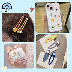 20個10スタイルの樹脂カボション  模造食品  アイスクリーム  ミックスカラー  20~31x10~20x3.5~8mm  2個/スタイル&nbsp;CRES-YW0001-30