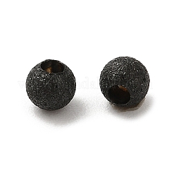 304ステンレススチールコードエンド  エンドキャップ  テクスチャラウンド  ガンメタ色  3mm  穴：1.2mm&nbsp;STAS-A085-03A-B