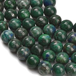 天然クリソコラとラピスラズリビーズ連売り  スムーズなラウンド  8~8.5mm  穴：1mm  約47個/連  14.76~14.96''（37.5~38センチメートル）&nbsp;GG-CBA7BB7-A04-8mm