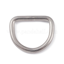 変色しない304ステンレススチールDリング  バックル留め金  ステンレス鋼色  30x39x4mm&nbsp;STAS-C037-26F-P