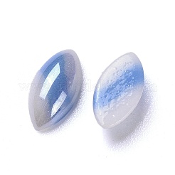 不透明ガラスカボション  縞模様  トライカラーストライプ  馬の目  カラフル  10x5x3mm&nbsp;GGLA-S038-03B-5x10