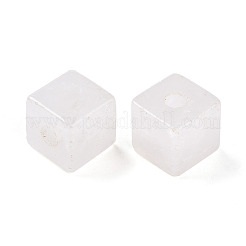 天然水晶ヨーロッパのビーズ  ロッククリスタル大穴キューブビーズ  15~16.5x15~16.5x15~16.5mm  穴：4.5~5.5mm&nbsp;G-N345-07A-12
