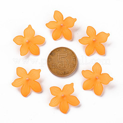 つや消しアクリルビーズキャップ  20x21.5x4.5mm  穴：1.6mm  約1630個/500g&nbsp;MACR-S371-05A-724