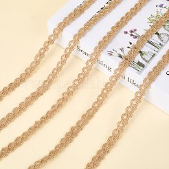 黄麻布編みレースリボン 1ロール  結婚式のパーティーの装飾に  バリーウッド  1/2インチ（12mm）  約10.94ヤード（10m）/セット&nbsp;HULI-CY0001-01