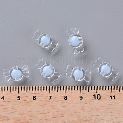 透明なアクリルビーズ  二層ビーズ  キャンディ  コーンフラワーブルー  9x17x8.5mm  穴：2mm  約960個/500g&nbsp;TACR-S152-03A-SS2113