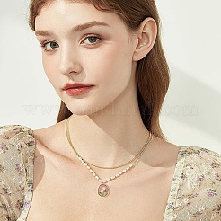 合金エナメルペンダント16個、8色  花  ミックスカラー  21x15mm  2個/カラー&nbsp;FIND-YW0007-84