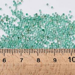 天然ベリルビーズ  穴がない  ネイルアートデコレーション用  ラウンド  1.2mm&nbsp;G-Z016-12
