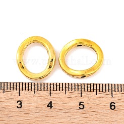チベットスタイル合金ビーズフレーム  リング  アンティーク黄金  鉛フリー＆カドミウムフリー  15x13x3.5mm  穴：1.5mm&nbsp;LS-GLF10768Y