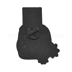 花柄インスタントカメラのエナメルブローチ  バックパック用合金ラペルピンバック  きいろ  44.5x33mm&nbsp;AL-I001-05EB-03