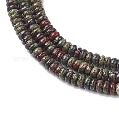 天然石オーシャンジャスパービーズ連売り  ロンデル  4.5x2.5mm  穴：0.8mm  約158個/連  15.55インチ（39.5cm）&nbsp;G-H292-A10-02